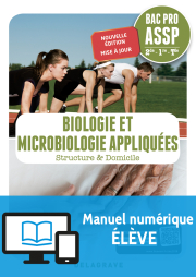 Biologie et microbiologie appliquées 2de, 1re, Tle Bac Pro ASSP (2018) - Pochette - Manuel numérique élève