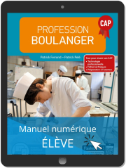 Profession Boulanger CAP (2019) - Manuel - Manuel numérique élève