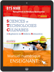 Sciences et Technologies Culinaires (STC) 1re année BTS MHR (2019) - Pochette - Manuel numérique enseignant