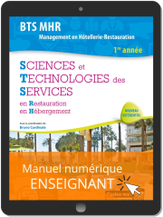 Sciences et Technologies des Services (STS) 1re année BTS MHR (2019) - Pochette - Manuel numérique enseignant