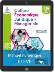 Culture économique, juridique et managériale (CEJM) 2e année BTS SAM, GPME, NDRC (2019) - Pochette - Manuel numérique élève