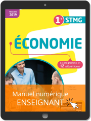 Économie 1re STMG (2019) - Pochette - Manuel numérique enseignant