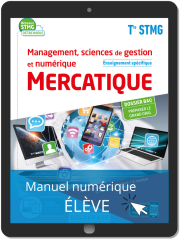 Management, Sciences de gestion et numérique - Mercatique enseignement spécifique Tle STMG (2020) - Pochette - Manuel numérique élève