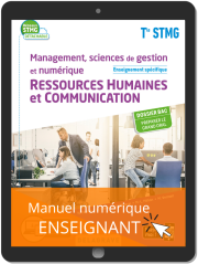 Management, Sciences de gestion et numérique - Ressources Humaines et communication enseignement spécifique Tle STMG (2020) - Pochette - Manuel numérique enseignant