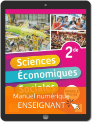 Sciences Économiques et Sociales (SES) 2de (2021) - Pochette - Manuel numérique enseignant