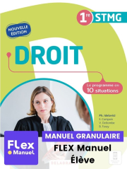 Droit 1re STMG (Ed. num. 2021) - Pochette - FLEX manuel numérique granulaire élève