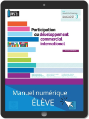 Participation au développement commercial international, BTS Commerce international (2021) - Pochette - Manuel numérique élève