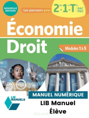 Les Parcours Pros - Économie-Droit 2de, 1re, Tle Bac Pro (2022) - LIB Pochette numérique élève