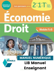 Les Parcours Pros - Économie-Droit 2de, 1re, Tle Bac Pro (2022) - LIB Pochette numérique enseignant