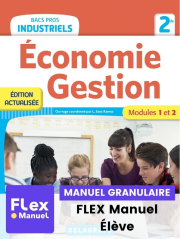 Économie-Gestion 2de Bacs Pros Industriels (2022) - Pochette - FLEX manuel numérique granulaire élève