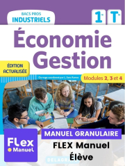 Économie-Gestion 1re, Tle Bacs Pros Industriels (2022) - Pochette - FLEX manuel numérique granulaire élève