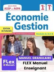 Économie-Gestion 1re, Tle Bac Pro ASSP (2022) - Pochette - FLEX manuel granulaire numérique enseignant