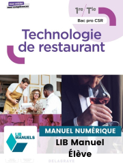 Mon métier, mes compétences - Technologie de restaurant 1re, Tle Bac Pro CSR (2022) - LIB Manuel numérique élève