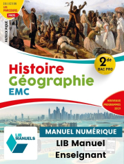 Histoire Géographie EMC 2de Bac Pro (Ed. num. 2021)- Pochette - Manuel numérique enseignant