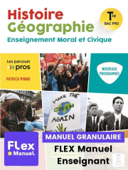 Histoire Géographie EMC Tle Bac Pro (2021) - Pochette - FLEX manuel numérique granulaire enseignant